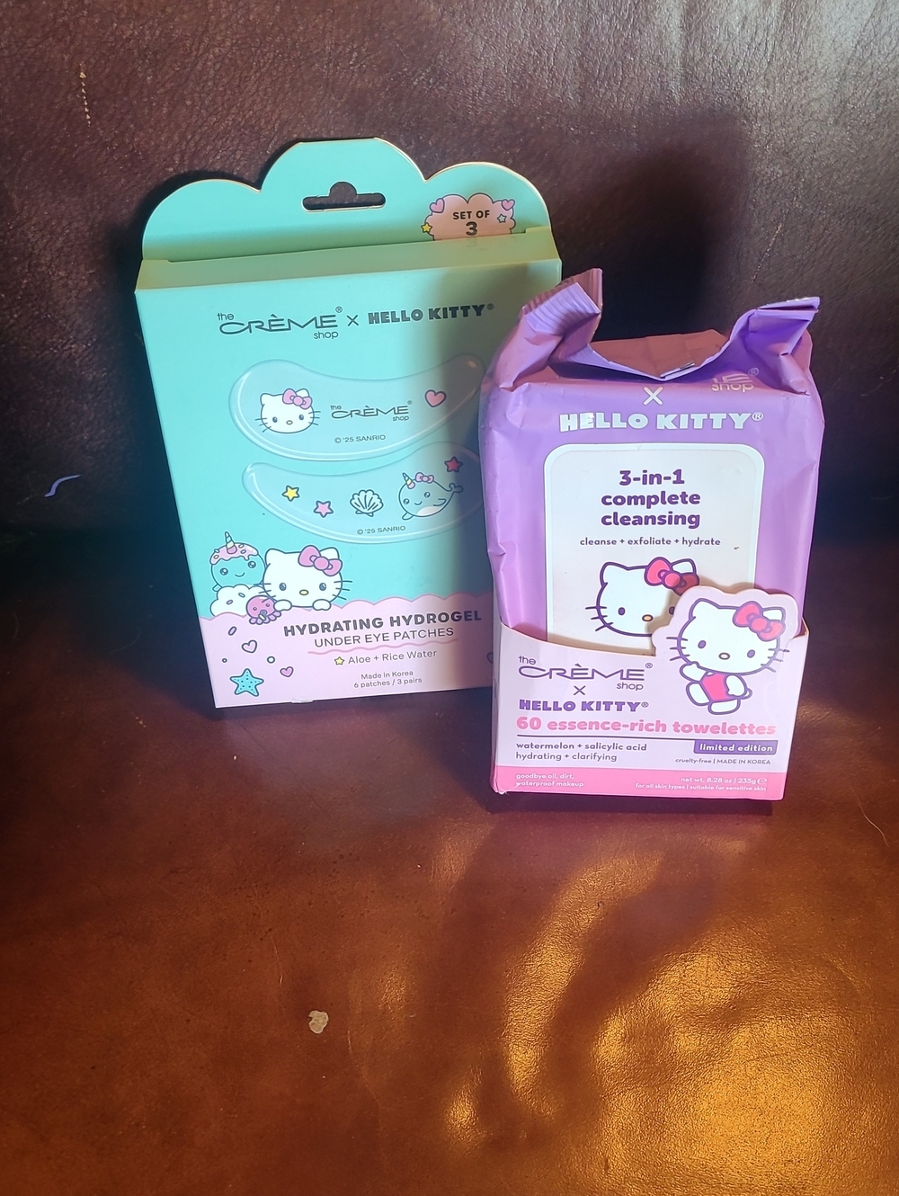 Hello Kitty Cleansing Towelettes & Hydrating Hydrogel Eye Patches